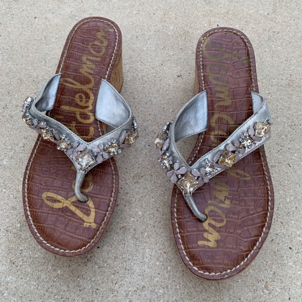 Sam Edelman Randi Wedge Sandal l Size 6.5